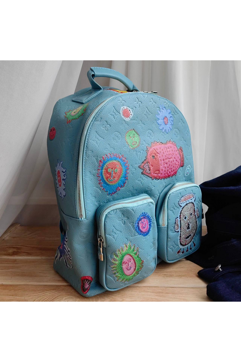Lоuis Vuittоn Кожаный рюкзак YK Keepall Monogram 40x32 см