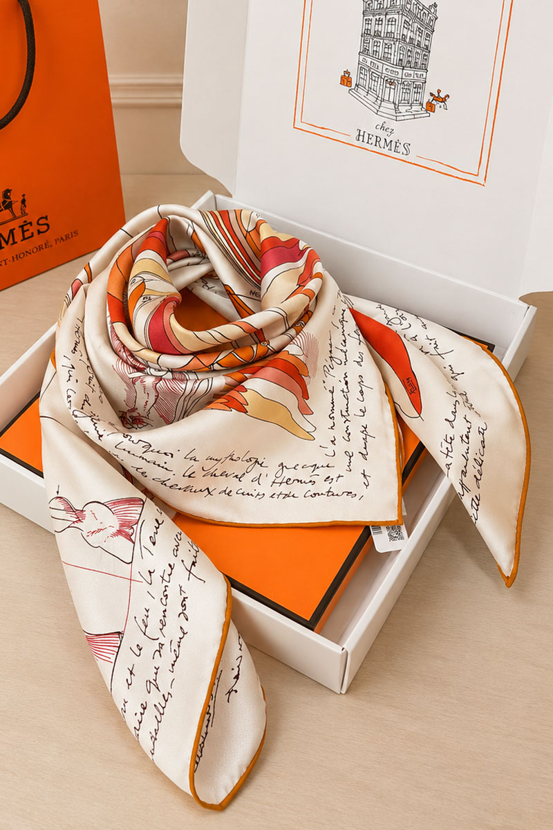 Hermes Платок  Harnais Le Pegase premium 87x88 см