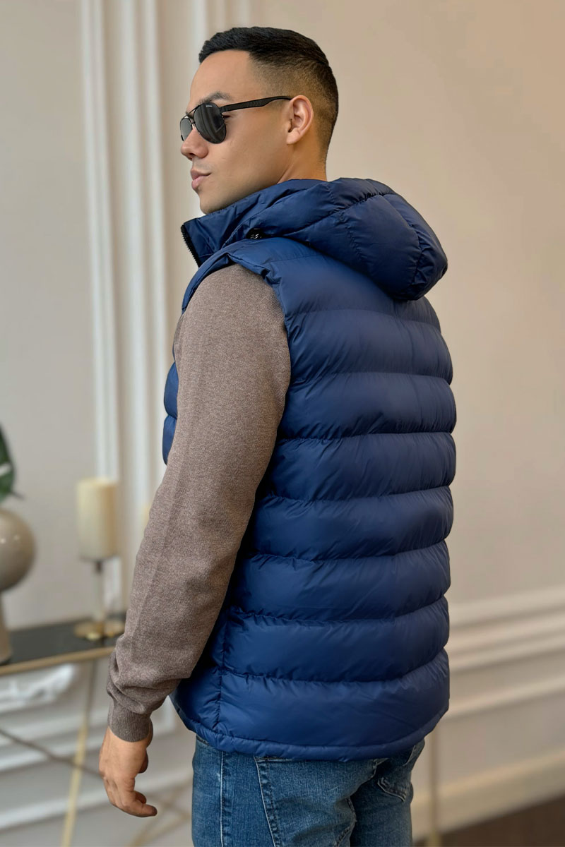 Tommy Hilfiger Синий жилет embroidered-logo