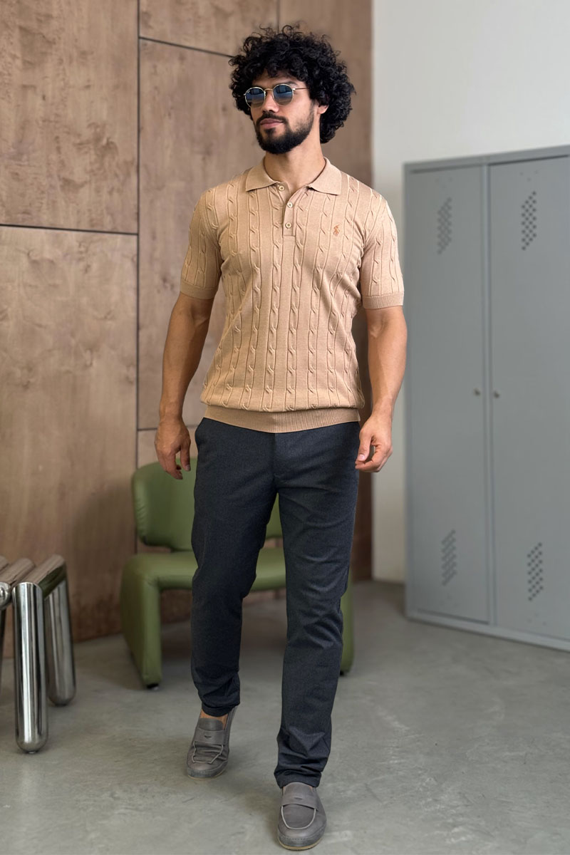 Polo Ralph Lauren Мужское бежевое поло 