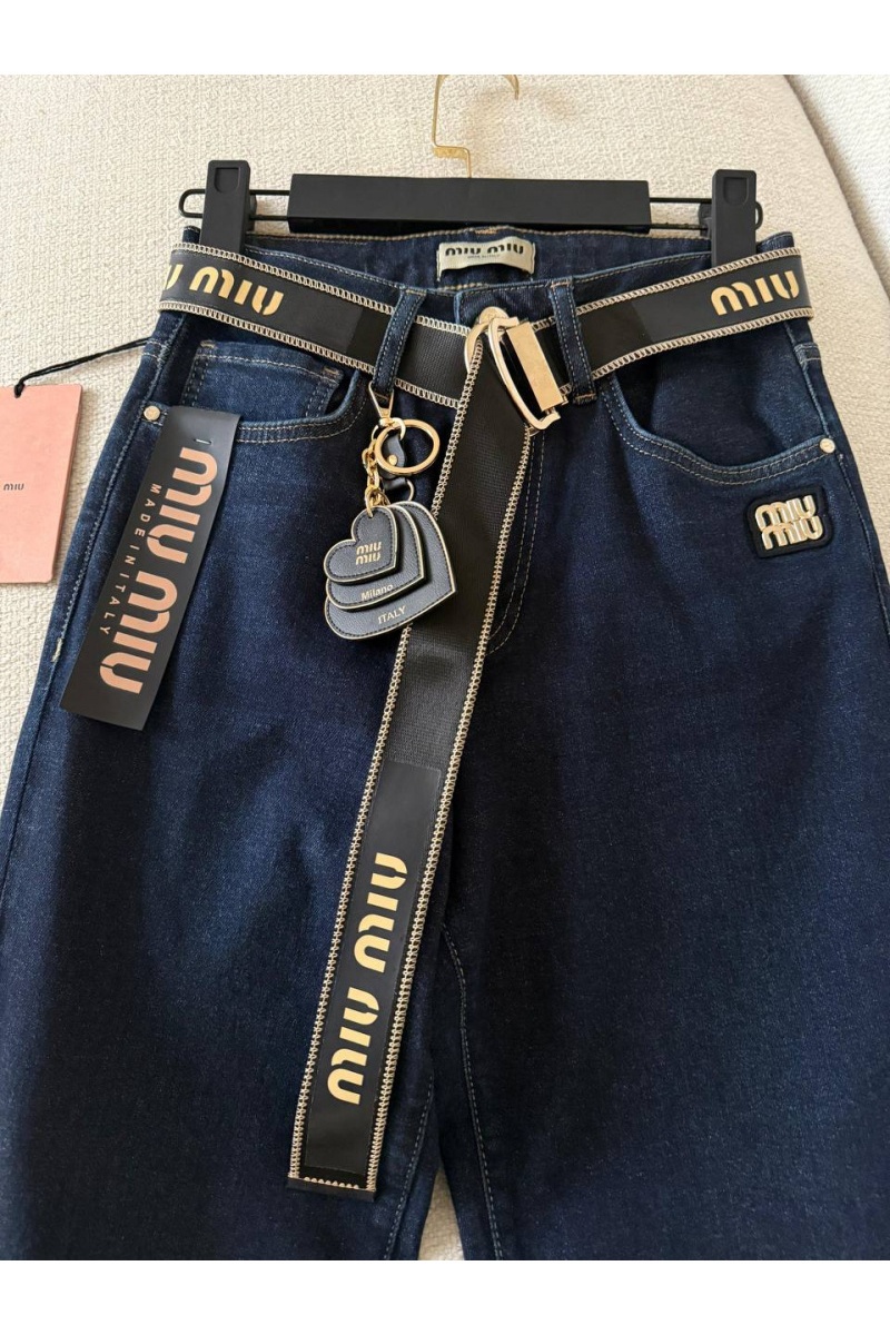 MIU MIU Женские синие джинсы 