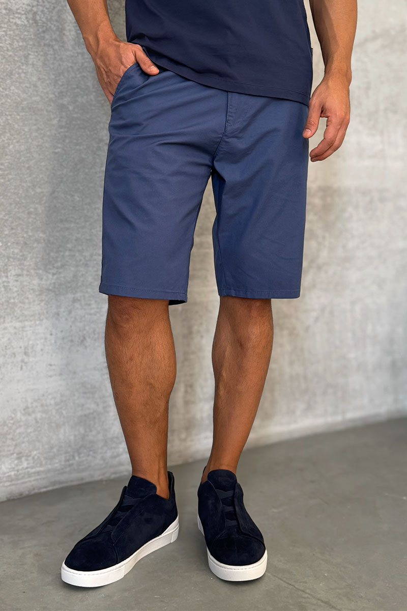 Loro Piana Мужские шорты синего цвета 
