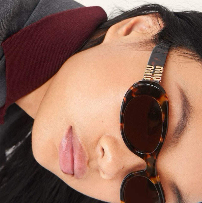 MIU MIU Женские солнцезащитные очки с леопардовой оправой