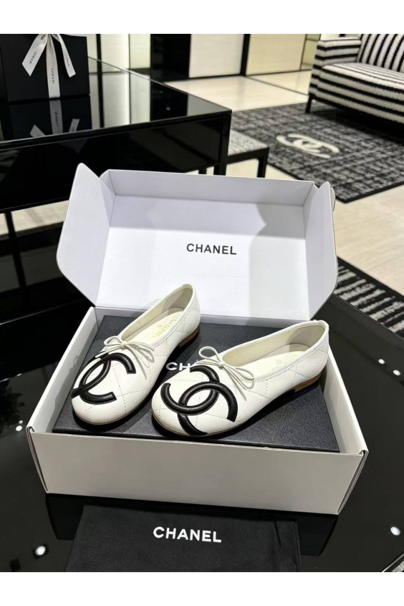 Chаnеl Женские кожаные балетки Ballerines premium