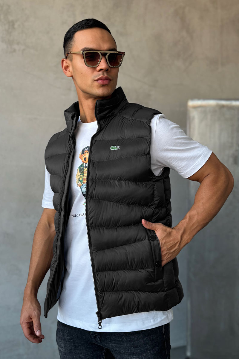 Lacoste Мужской жилет цвета антрацит 