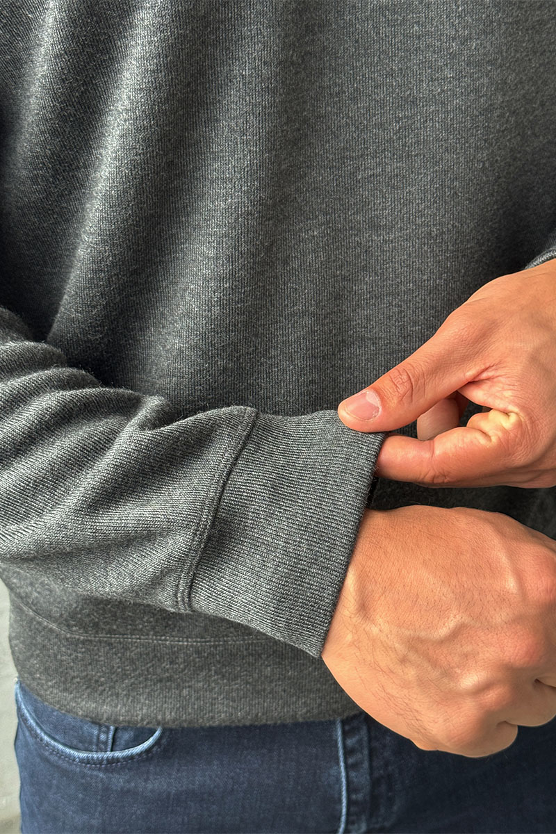 Loro Piana Утеплённая кофта zip-neck - Grey 