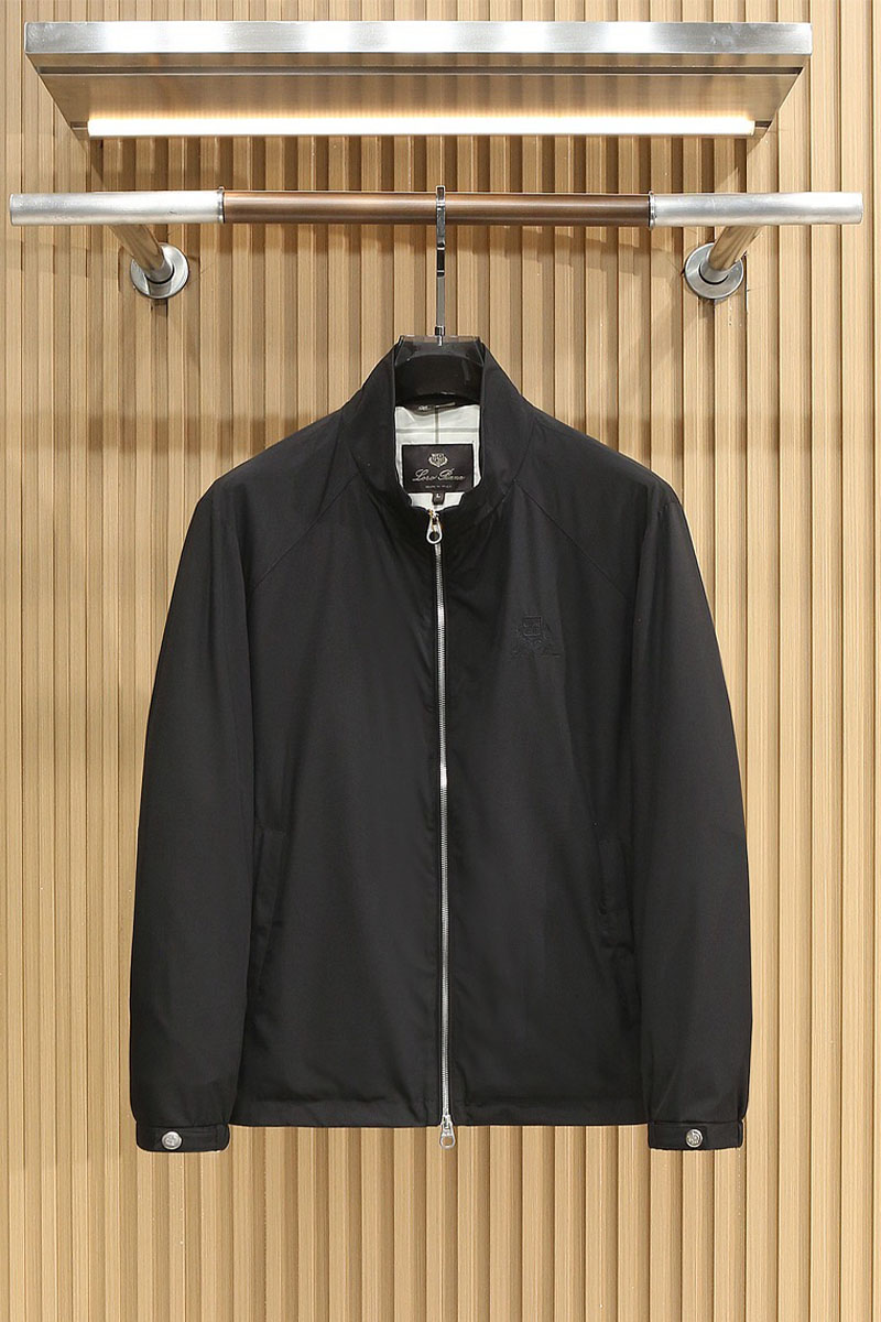Loro Piana Мужская чёрная ветровка 
