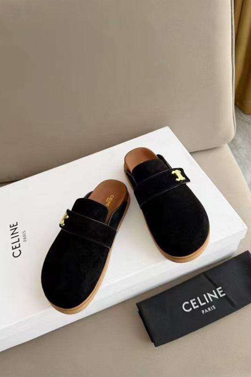 Celine Женские замшевые мюли 