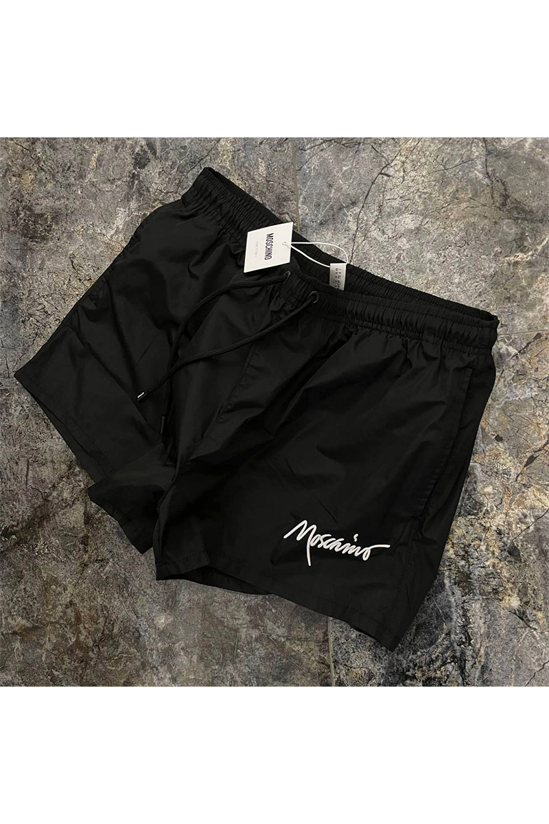 Moschino Чёрные шорты embroidered logo 
