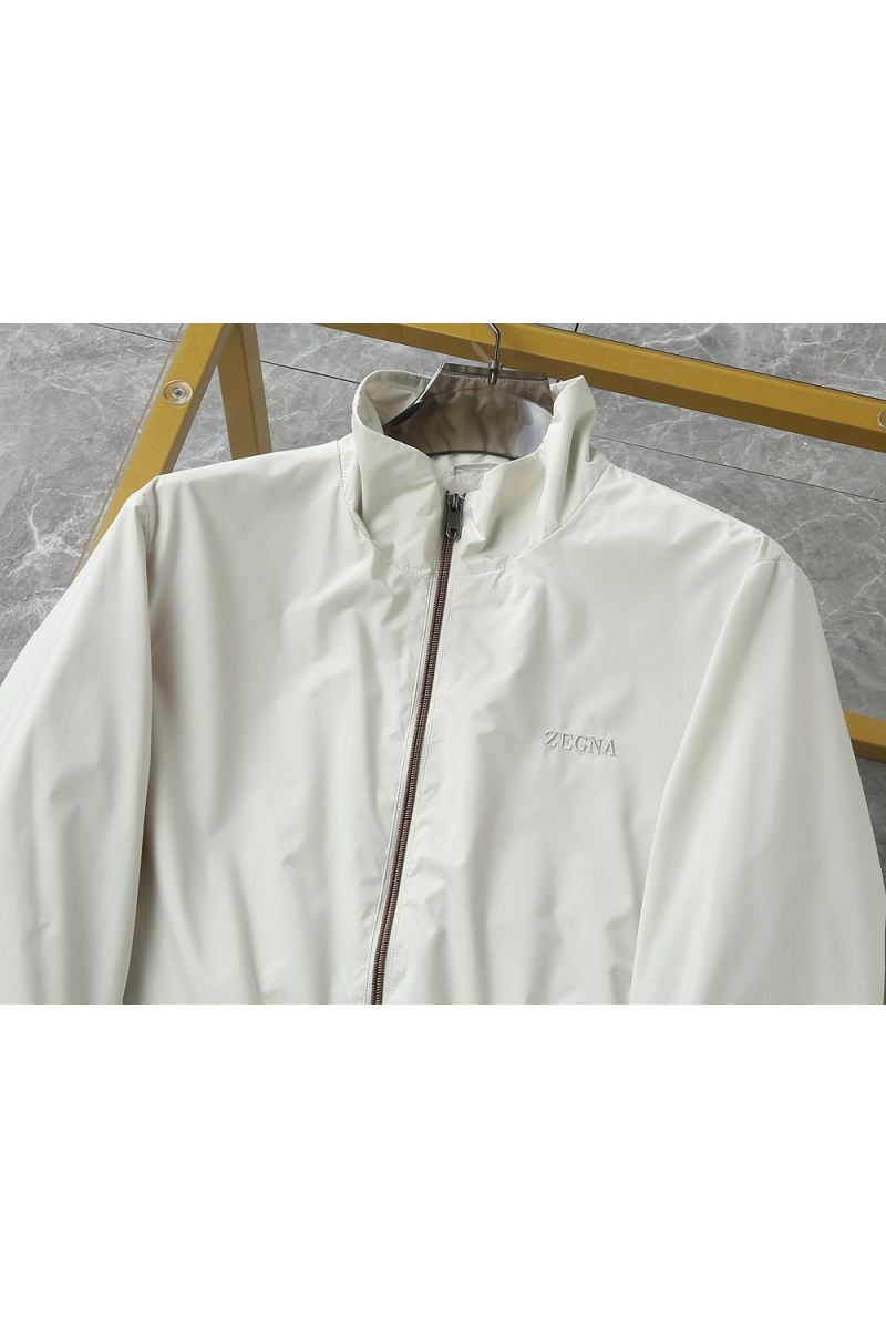 Zegna Мужская бежевая ветровка 
