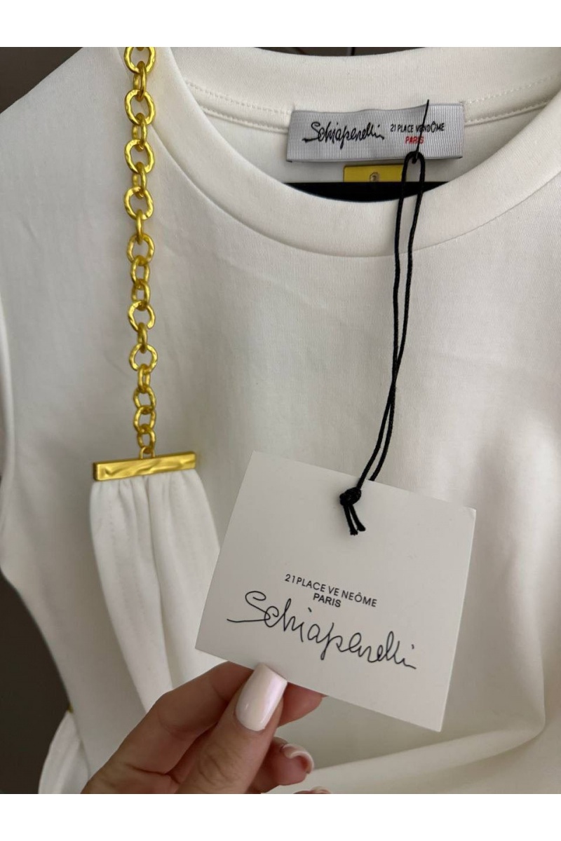 Schiaparelli Женская базовая футболка premium - White