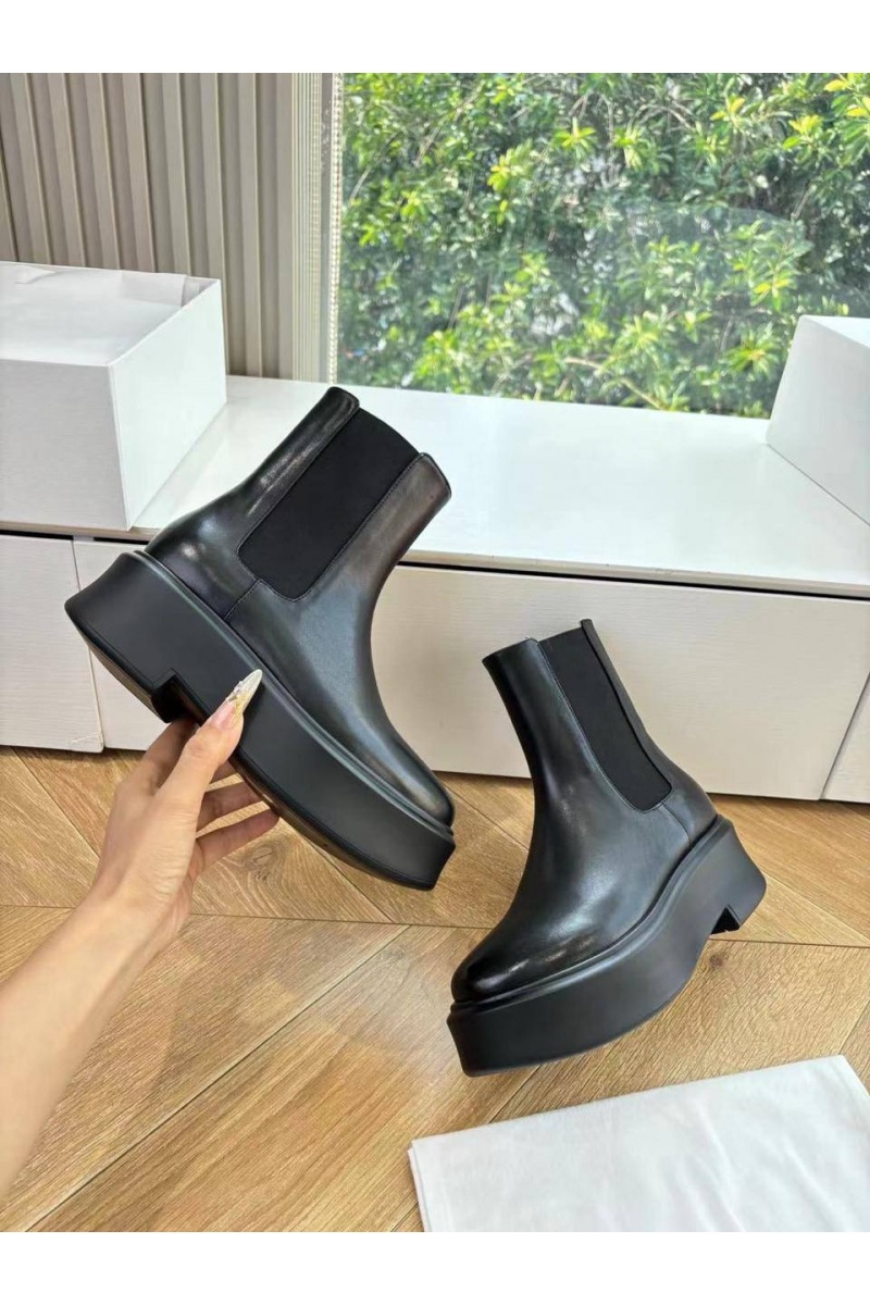 Designer Clothing Женские кожаные сапоги The Row premium - Black