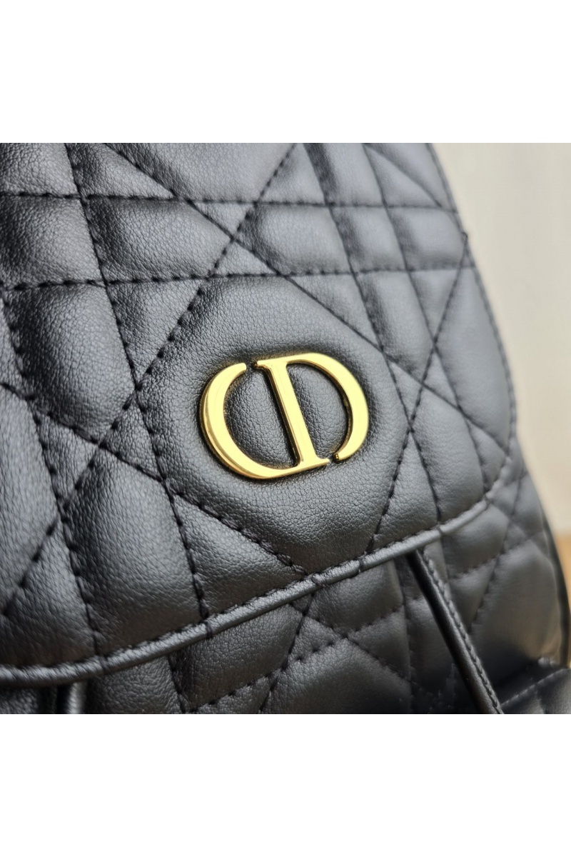 Dior Кожаный рюкзак Caro 26x25 см - Black