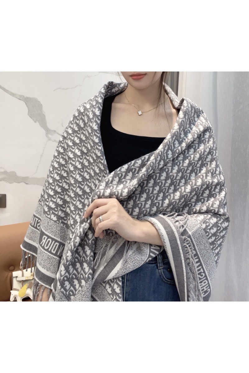 Dior Шарф Oblique Monogram premium 140x140 см