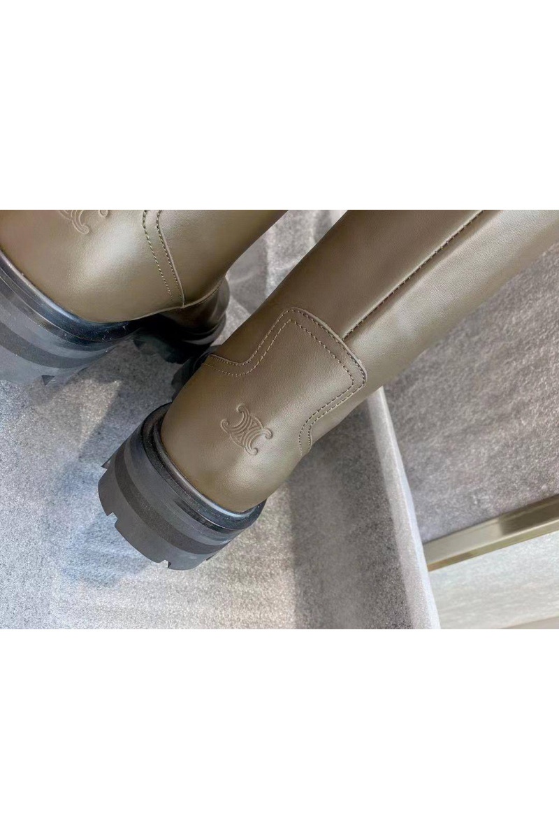 Celine Женские кожаные сапоги Premium