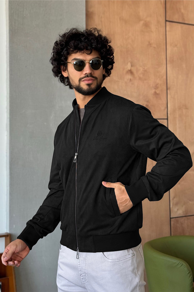 Loro Piana Мужской чёрный бомбер