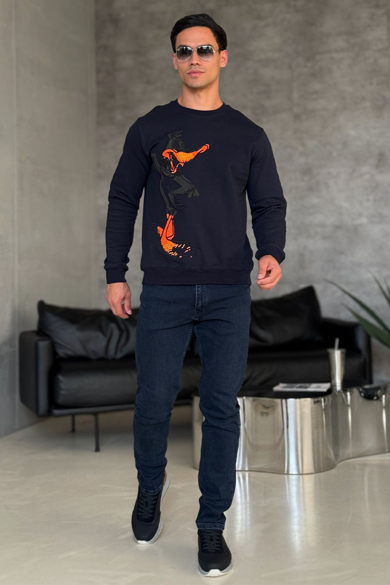 Iceberg Мужской свитшот "Daffy Duck" - Navy