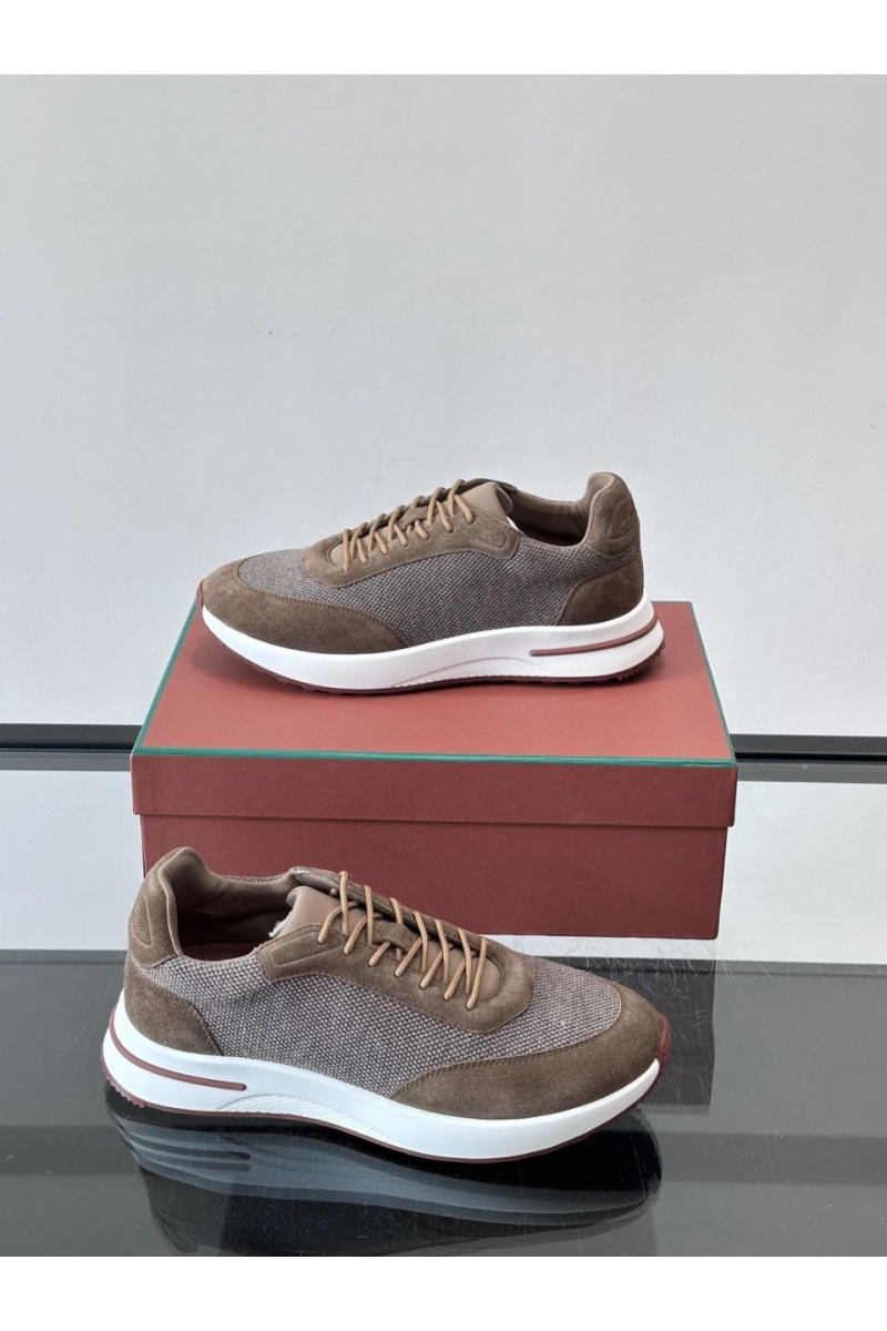 Loro Piana Мужские кроссовки Week End Walk - Brown