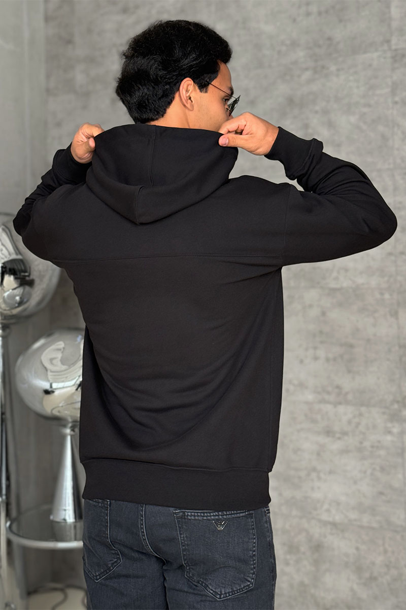 Yves Saint Laurent Чёрное худи Paris logo-print