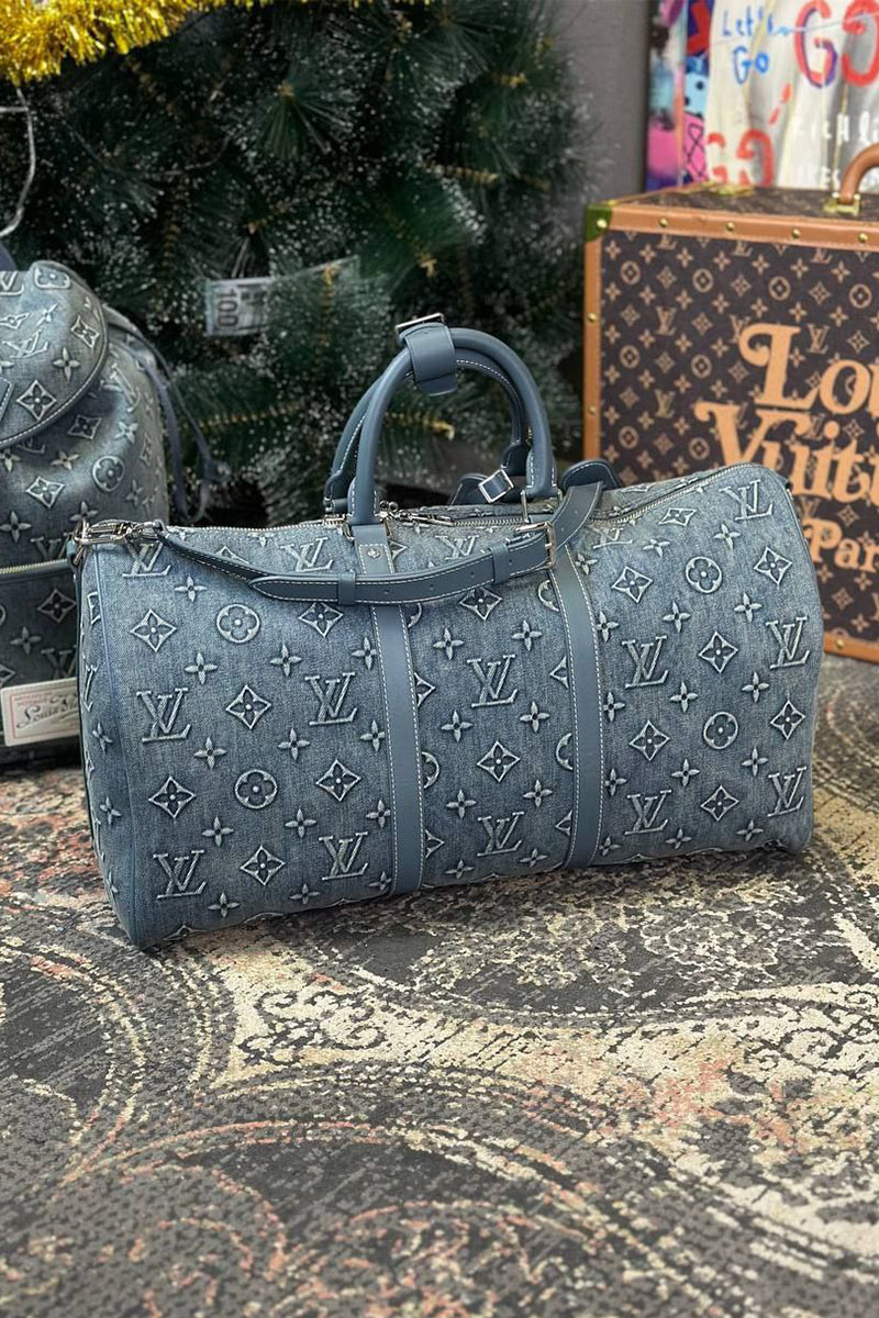 Lоuis Vuittоn Дорожная сумка Keepall Monogram Washed 50x29 см