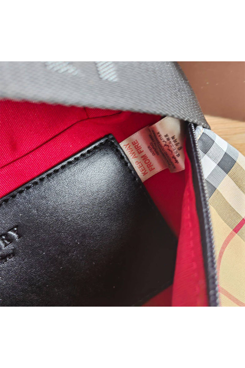 Burberry Сумка на пояс Check 28x14 см