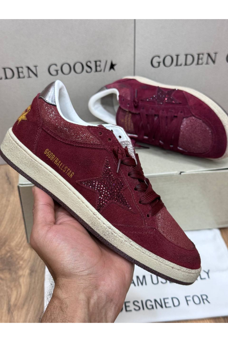 Designer Clothing Женские замшевые кроссовки Golden Goose Ball Star premium