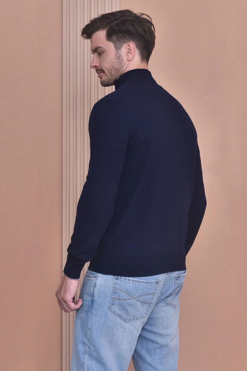 Brunеllо Сuсinеlli Кашемировый свитер Premium - Dark Blue