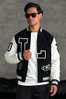 Мужской чёрный бомбер Baseball multi-patch