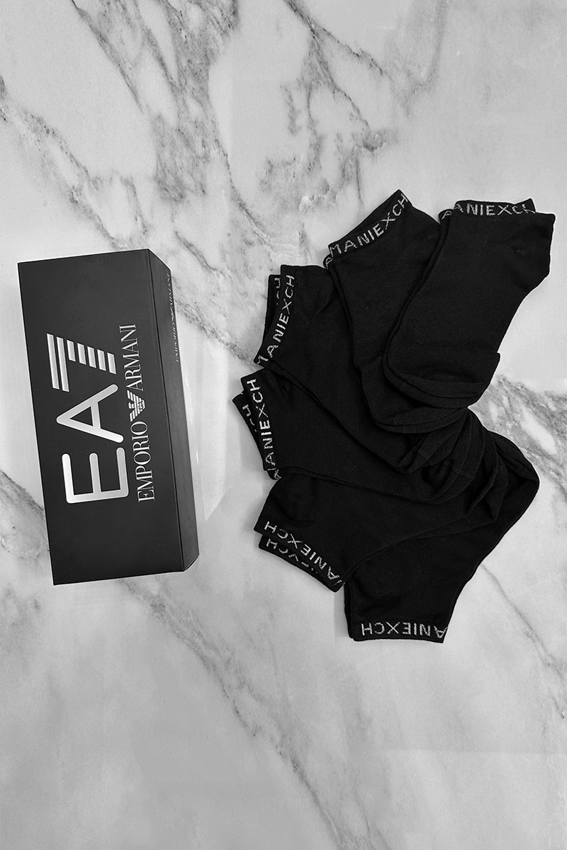 Emporio Armani EA7 Набор чёрных носков 