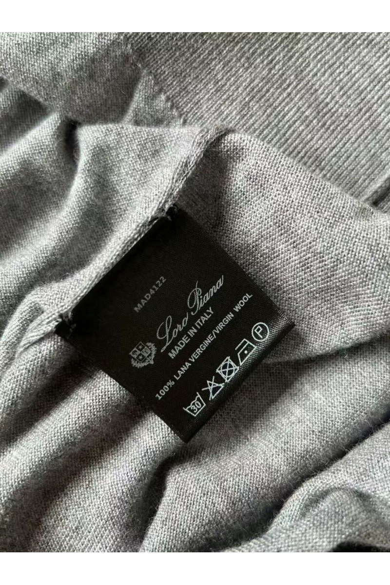 Loro Piana Поло с длинным рукавом Premium - Light Flower Gray