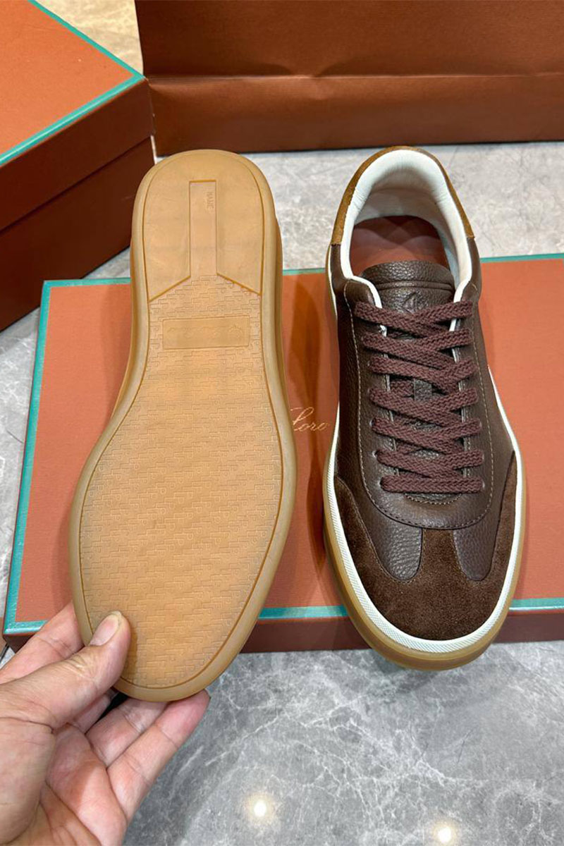 Loro Piana Мужские кроссовки Tennis Walk - Brown