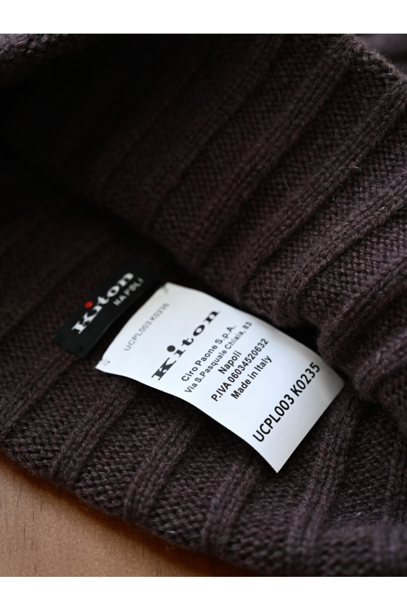 Kiton Кашемировая шапка premium - Coffee