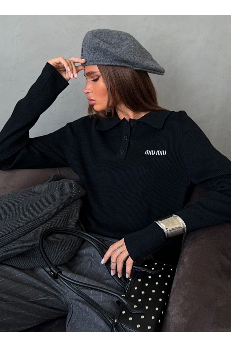 MIU MIU Женская чёрная кофта 