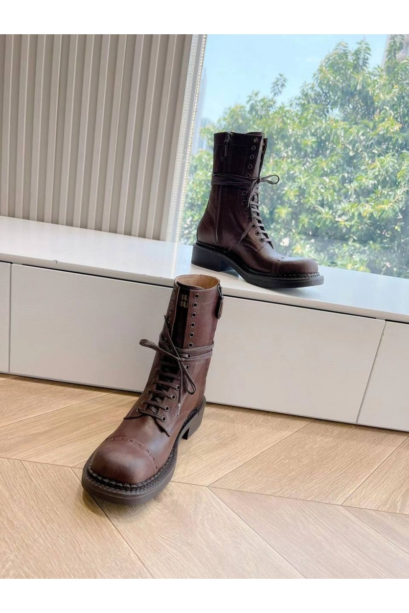 MIU MIU Женские ботинки Premium - Brown