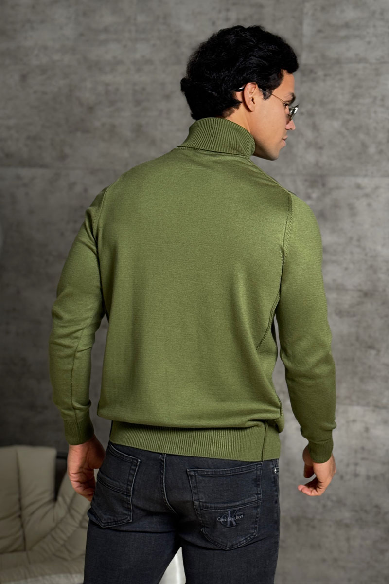 Stone Island Водолазка зелёного цвета compass-patch