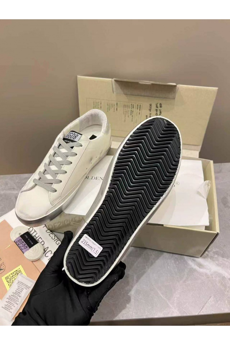 Designer Clothing Женские кожаные кроссовки Golden Goose Super Star premium