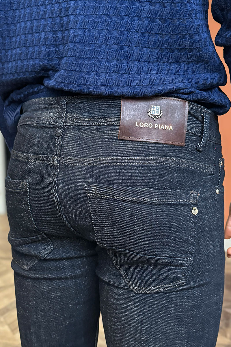 Loro Piana Тёмно-синие джинсы