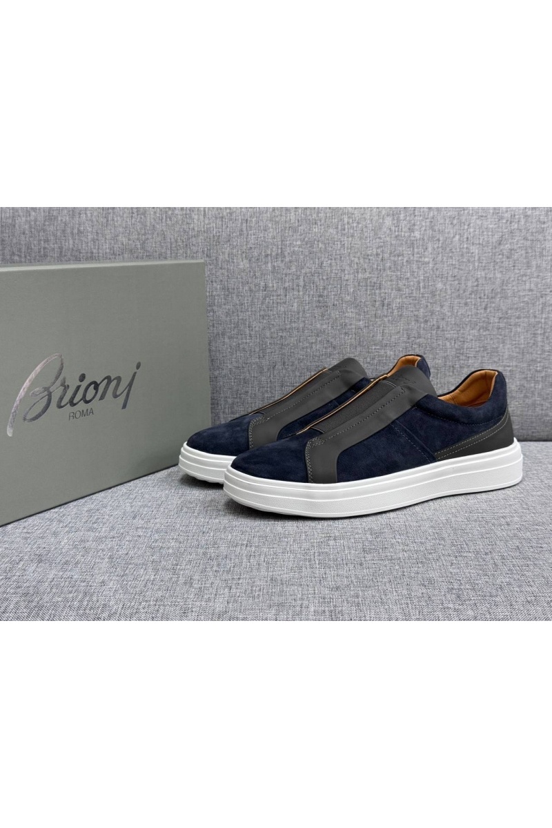 Brioni Мужские комбинированные слипоны 
