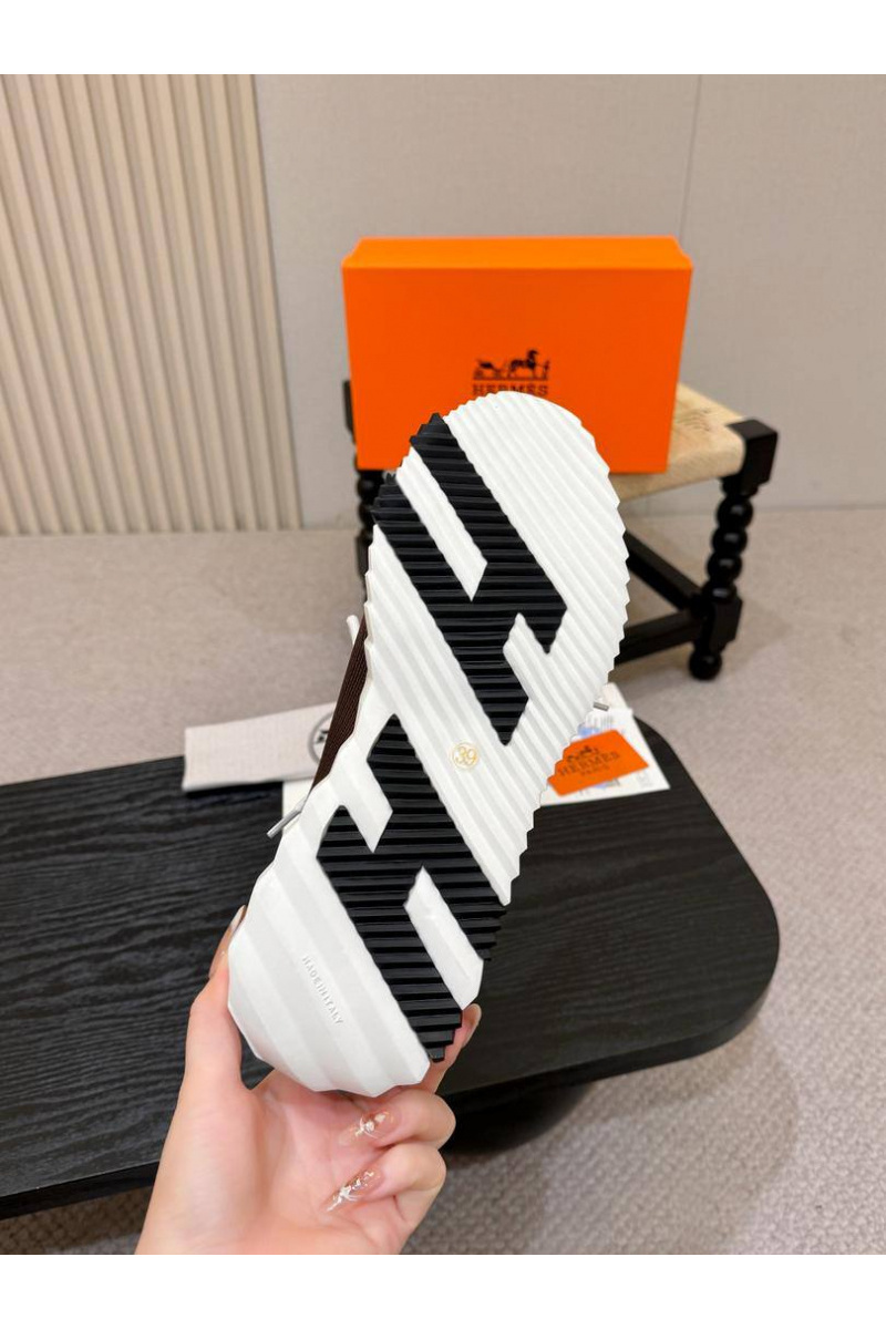 Hermes Текстильные кроссовки lift slip-on