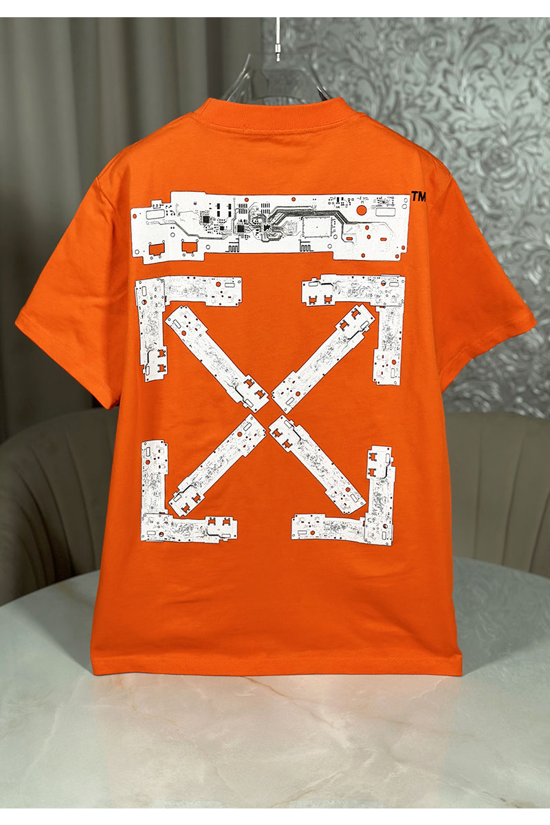 Off-White Оранжевая футболка teenage engineering