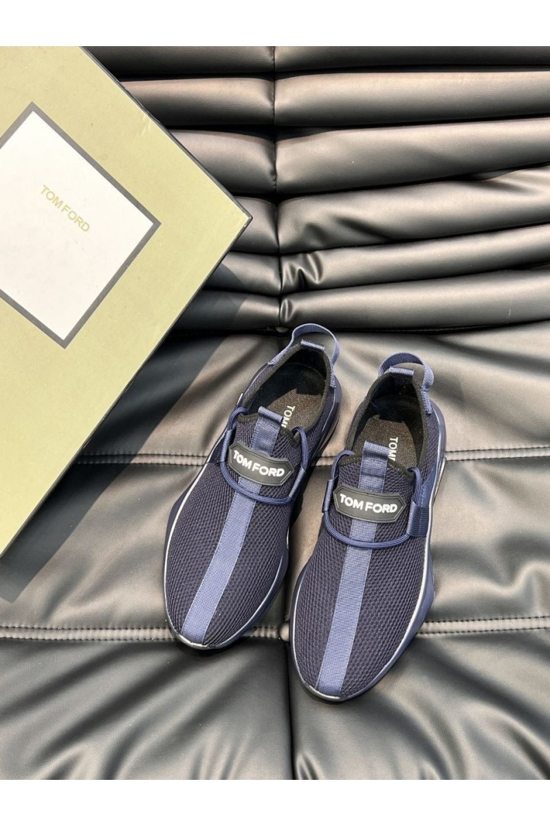Tom Ford Мужские кроссовки синего цвета