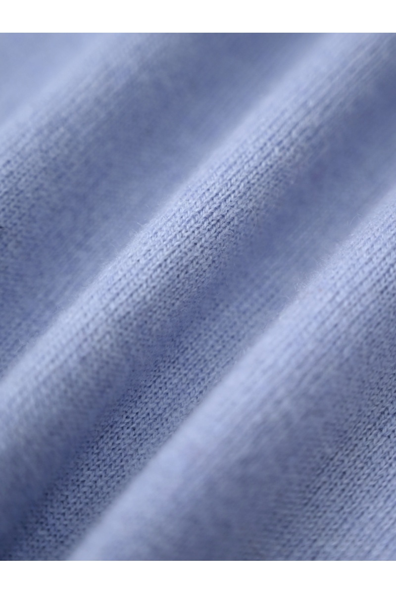 Loro Piana Голубое поло с длинным рукавом premium