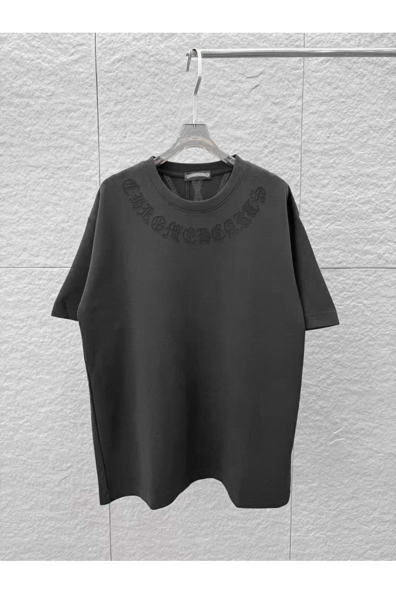 Chrome Hearts Чёрная оверсайз футболка premium
