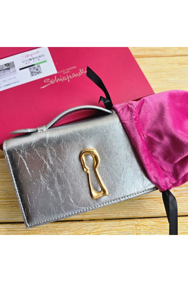Schiaparelli Кожаная сумка клатч 19x11 см