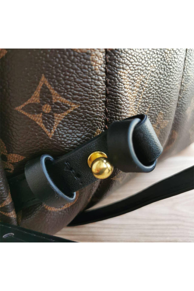 Lоuis Vuittоn Женский кожаный рюкзак Palm Spring Mini Monogram 20x17 см