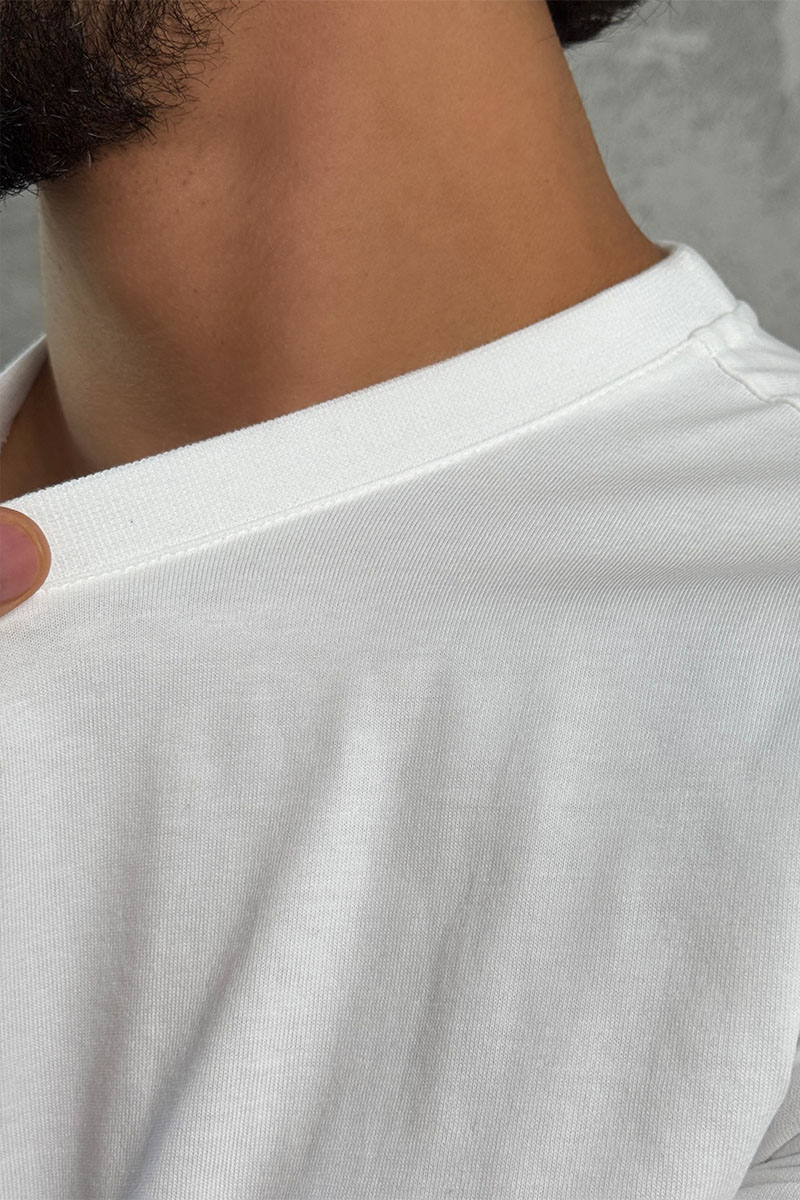 Hermes Мужская белая футболка 