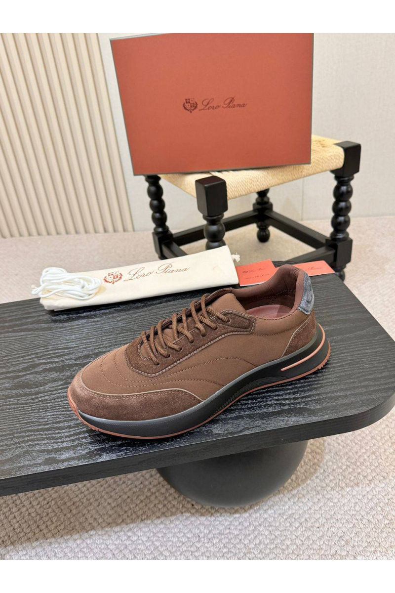 Loro Piana Мужские кроссовки Week End Walk - Brown