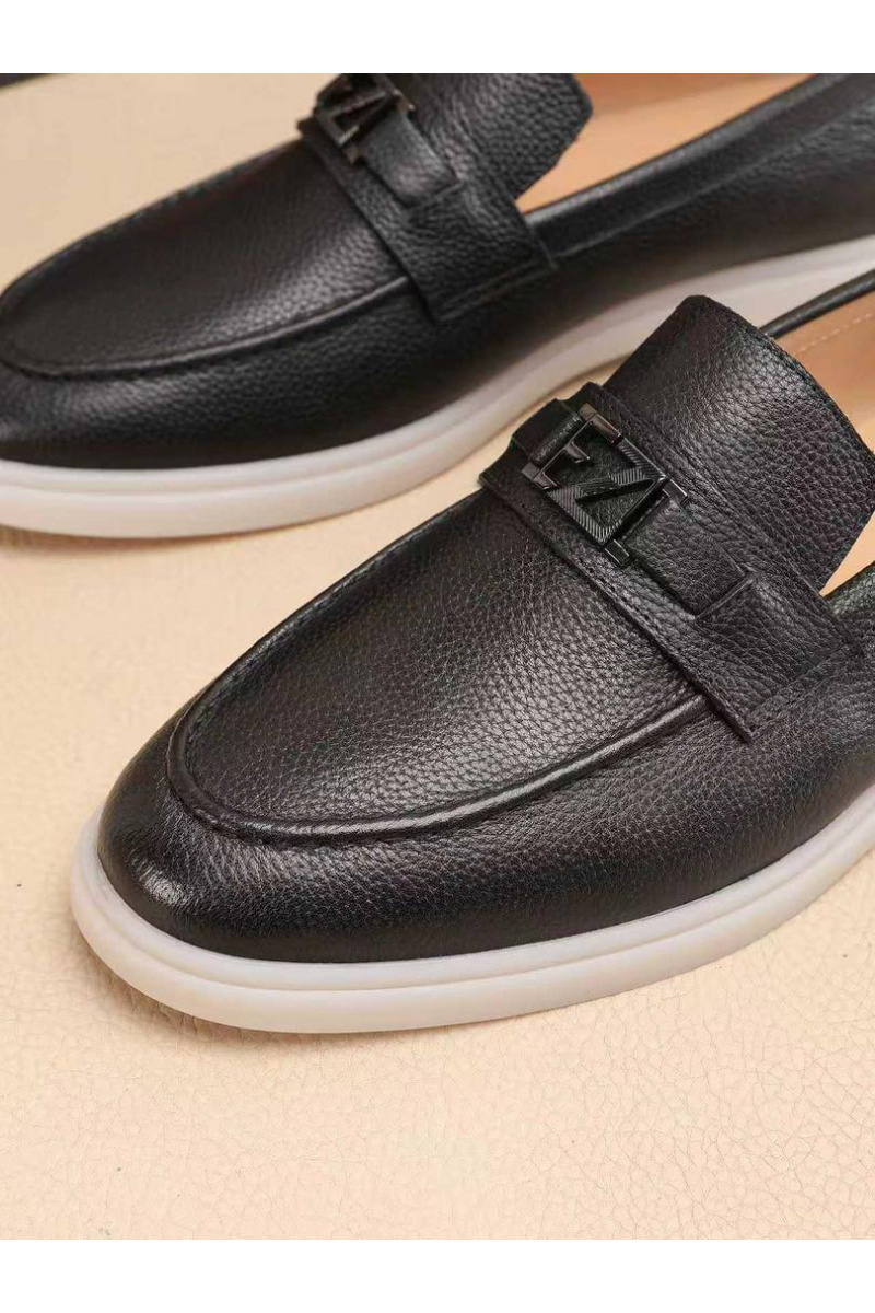 Zegna Мужские кожаные лоферы 