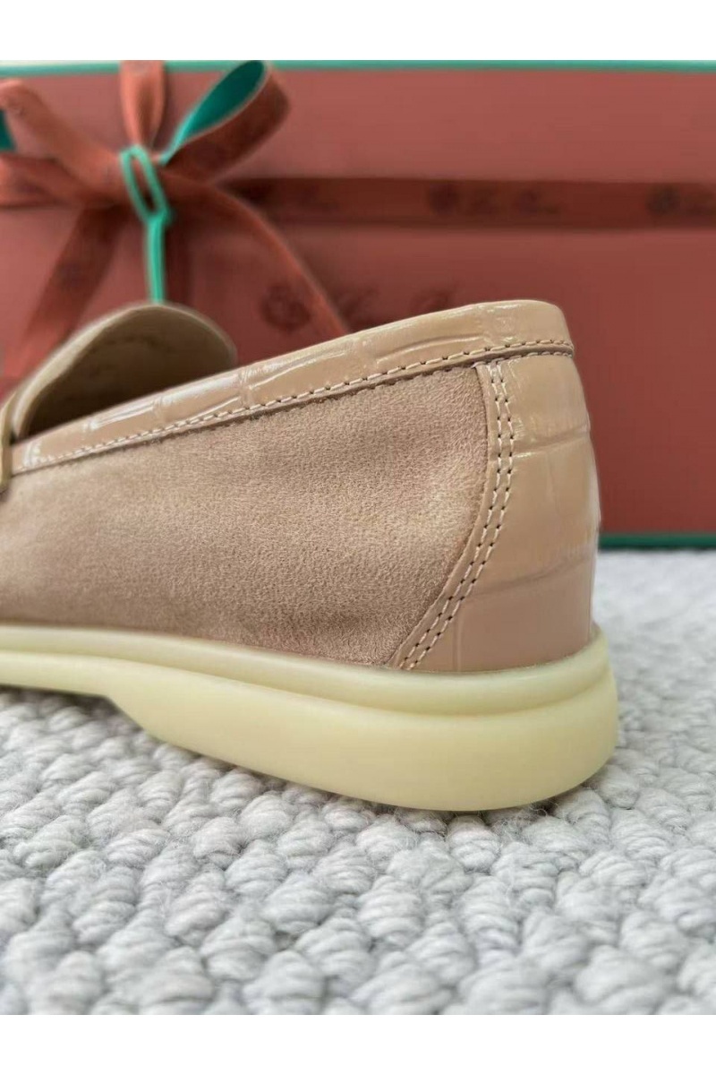 Loro Piana Женские лоферы Summer Charms Walk premium - Light Beige