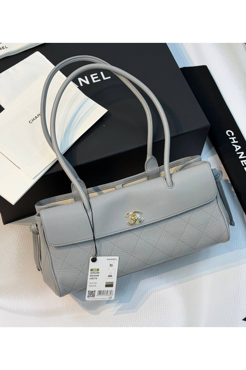 Chаnеl Кожаная сумка Shopping premium 15x32x11.5 см